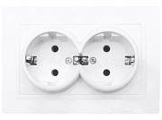 Розетка 2-ая с/з бел. TANGO HOUSE СП 16А, 250В (5/10/200)