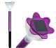Садовый светильник Crocus Purple (USL-C-417) "Фиолетовый крокус", пластик, 30,5см Uniel
