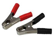 Зажим "крокодил" 100А 105мм (в уп. 2 шт: кр.+черн.) REXANT