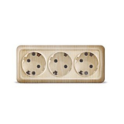 Розетка 3-ая с/з СОСНА ОП 16А, 220В Олимп (1173)