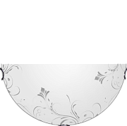 Стекло малированное ф300/2 гладкое Половинка ВЕСНА