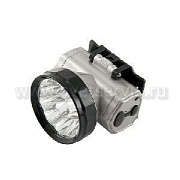 Фонарь налобный аккумуляторный KOCAccuH10LED, 10LED, 2 режима, встроенное ЗУ (0,3 Ач NI-MH) Космос