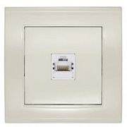Розетка комп слон. кость1А, RJ45 (7948820) Бриллиант