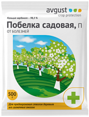 Побелка садовая, пакет 500г Avgust срок хран. 3г.