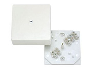 Коробка распаячная для кабель-канала 75*75*30 белая с клемн КРК2702 Hegel