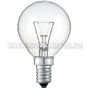Лампа накаливания ДШ 60Вт, Е14, 220-225В МСЛЗ