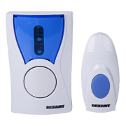Беспроводной звонок RX-2, 36 мелодий, светод.инд., кнопка IP44 (А23 в компл.) REXANT