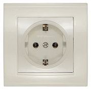 Розетка с/з слон. кость СП, 16А, 220В (7948844) Бриллиант