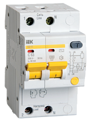 Дифференциальный автоматический выключатель АД 12 2Р 63А  30мА ИЭК KARAT